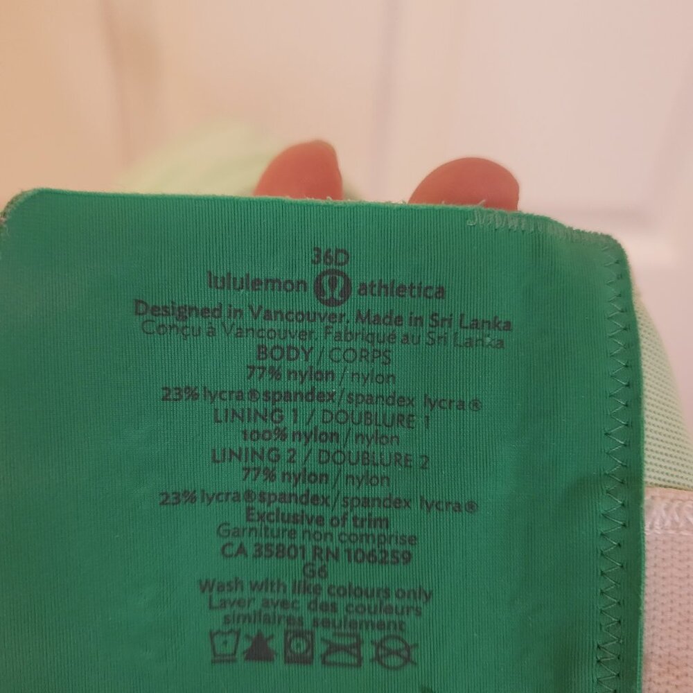Teal Lululemon Ta Ta Tamer Sports Bra - Picture 5 of 13